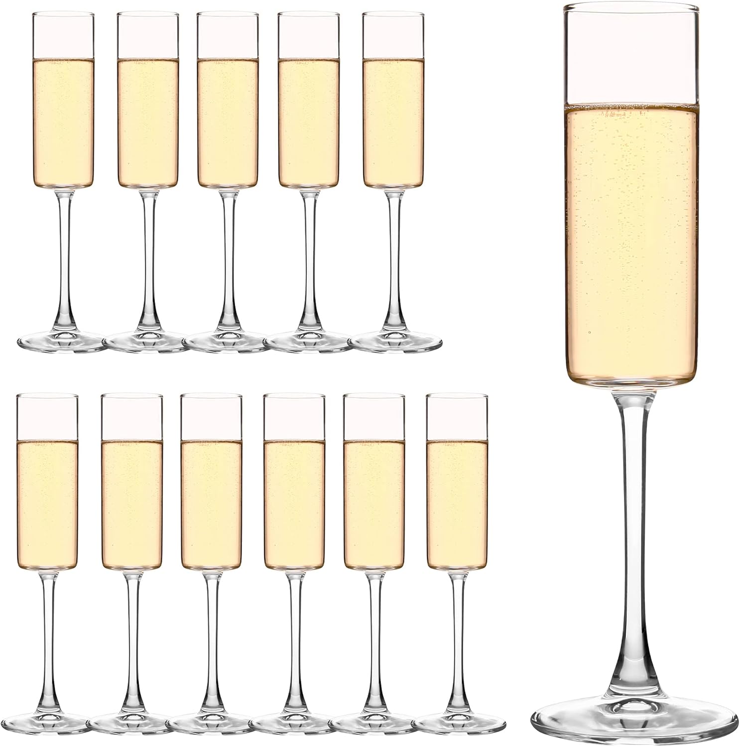 Event Suppliers - 12'li Kristal Şampanya Kadehi Seti -
