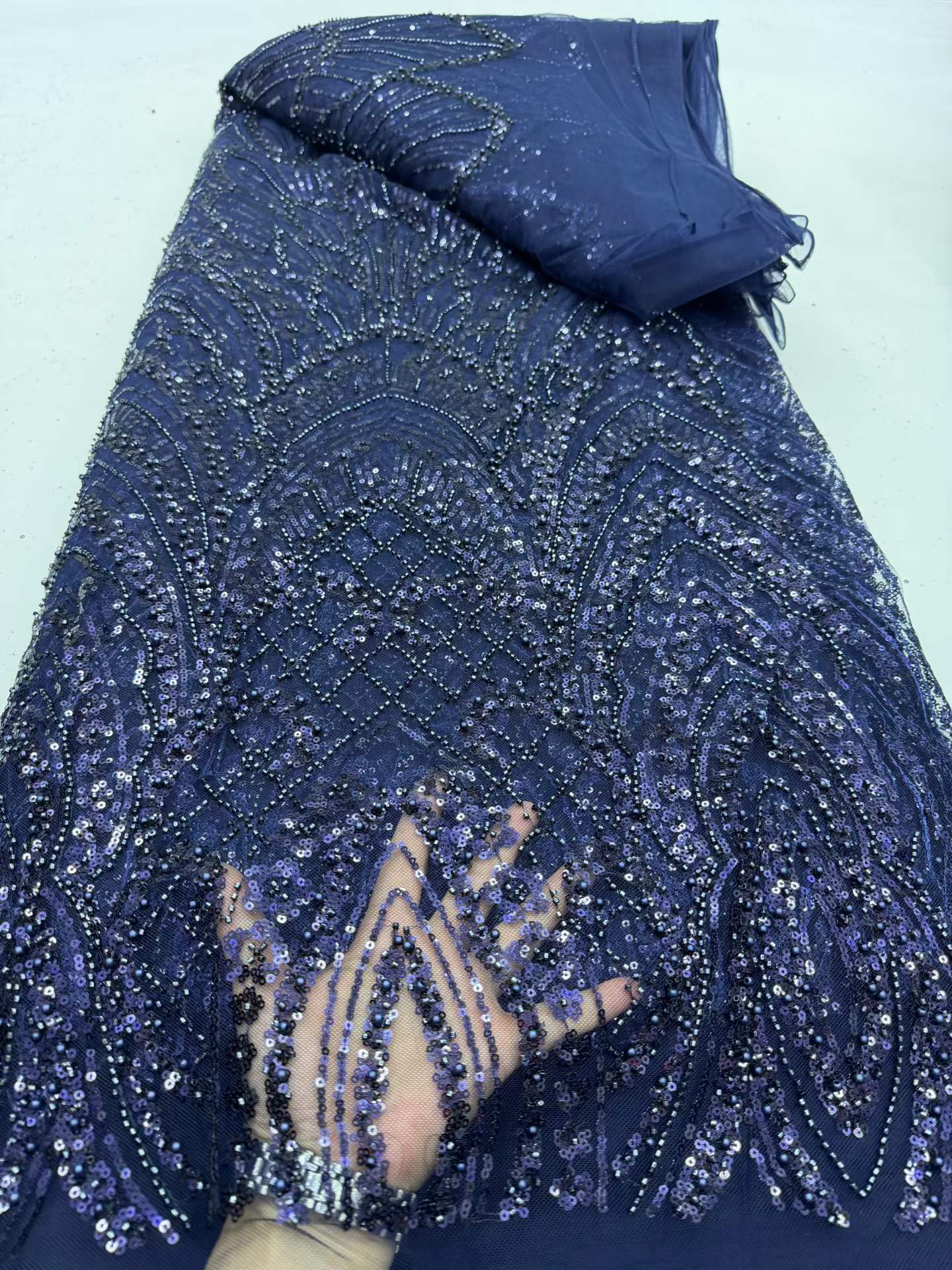 Glitter Tablecloth - Lüks Afrika Dantel Kumaşı 2026 Yüksek
