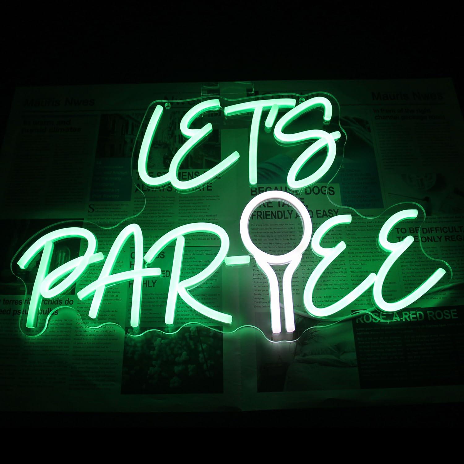Let's Par Tee Neon Tabelası Go - Neon Sign Party incelemesi ve fiyatı